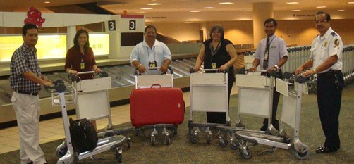 Airport Rolls Out New Luggage Carts