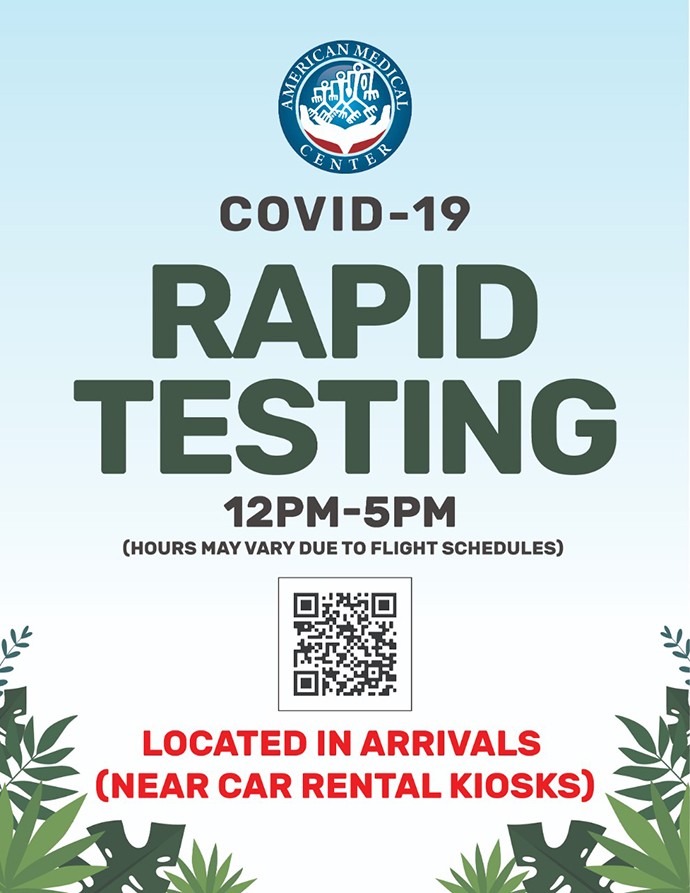 Outbound COVID-19 Testing Available at the Guam Airport
